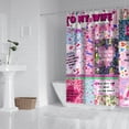 thumbnail image 2 of Waterproof Boho Patchwork Vintage Shower Curtain 72x72 Inch Bohemian Style Stitching Colorful Floral Retro Shower Curtains for Bathroom Hotel Home Decor with 12 Hooks, 2 of 5