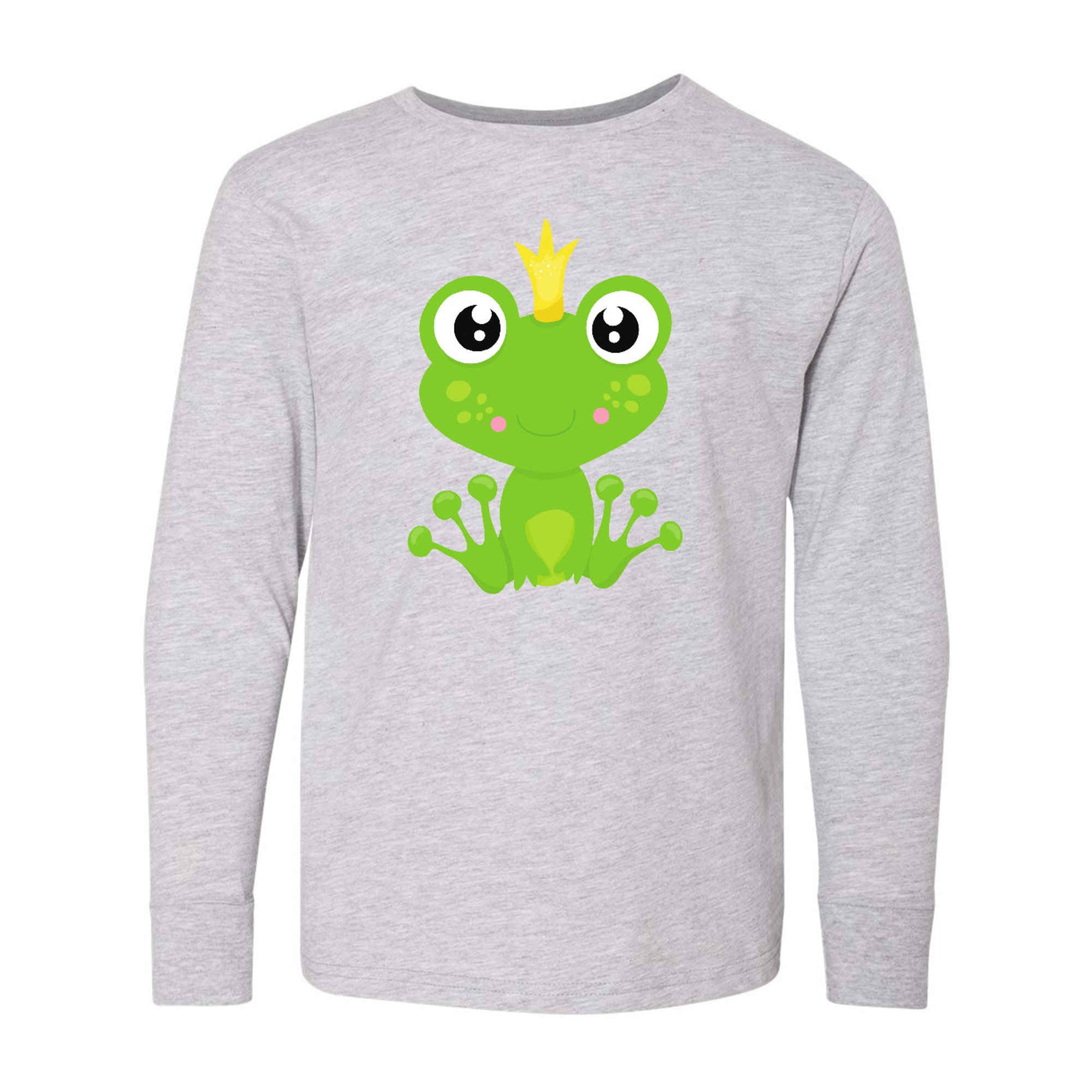 Cute Green Frog Crew Neck T-Shirt