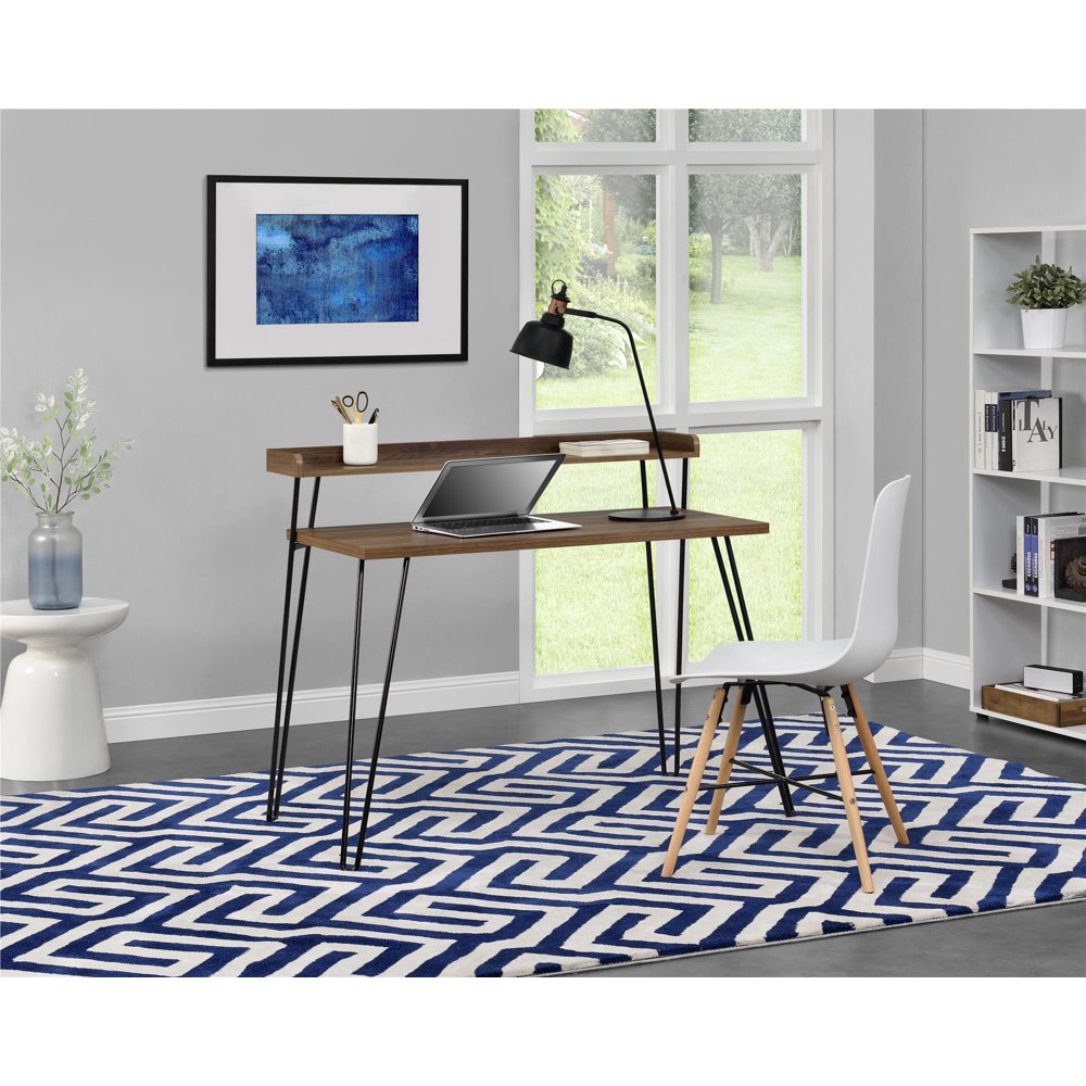Ameriwood Home Haven Retro Computer Desk with Riser, Multiple Colors