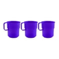 thumbnail image 1 of YBM Home Break-Resistant Plastic Cup Mugs for Coffee, Juice, Milk, Water, Tea - 8oz Pack of 3-Purple, 1 of 1