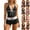 Black, variant on Swimsuit for Women Y2k Vintage Beach Swimsuit 2000s Vacation Going Out Outfits Summer 2 Pieces Floral Bikini Sets Women Pink XL