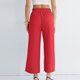 thumbnail image 4 of Pantalones Elásticos de Cintura para las Mujeres Color Sólido Vendaje Casual Pantalones Largos con Bolsillos, Pantalones de Cintura Alta Mujeres Cómodos Control Del Vientre Primavera Verano, 4 of 5