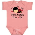 thumbnail image 3 of Inktastic Nana and Papa Love Me Baby Boys or Girls Baby Bodysuit, 3 of 5