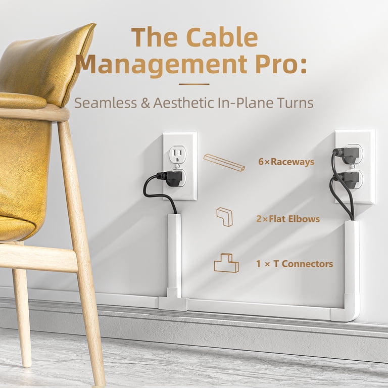 Paintable Cord Cover Channel, 85 Inches photo 4