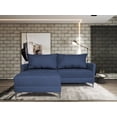 thumbnail image 1 of Sala Esquinera Modular El Bazar Store Montana Azul marino 170x155 cm, Tela Lino nacional, Love seat y taburete, 1 of 7