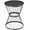 Black, variant on Demi Bonn 15" Steel Outdoor Side Table, Hourglass Design End Table for Patio & Indoor Use, Garden Accent Table, Blue