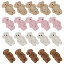 BESTSKY 20 Pcs Mini Plush Bear Miniature Stuffed Toy Animal 6cm Pp Cotton