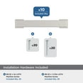 thumbnail image 3 of Amerock Bridgeport 3 inch (76mm) Center-to-Center Polished Chrome Cabinet Pull - 10 Pack, 3 of 5
