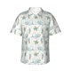 thumbnail image 1 of Fotbe Whale And Turtle Camisa Hawaiana para Hombre Unisex – Camisa Casual de Verano con Botones de Manga Corta de Algodón y Lino,XX-Large, 1 of 7