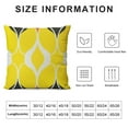 thumbnail image 6 of Acheng Lemon Yellow Geometric Throw Pillows Cover Set of 2 Outdoor Decorative Sofa Pillow Case Cushion Covers for Couch Living Room Bed Patio Furniture Home Decor White, 6 of 6
