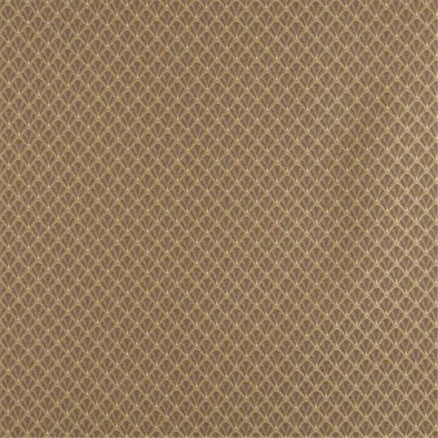 Designer Fabrics D359 54 in. Wide - Brown And Beige Small Scale Shell Jacquard Woven Upholstery Fabric