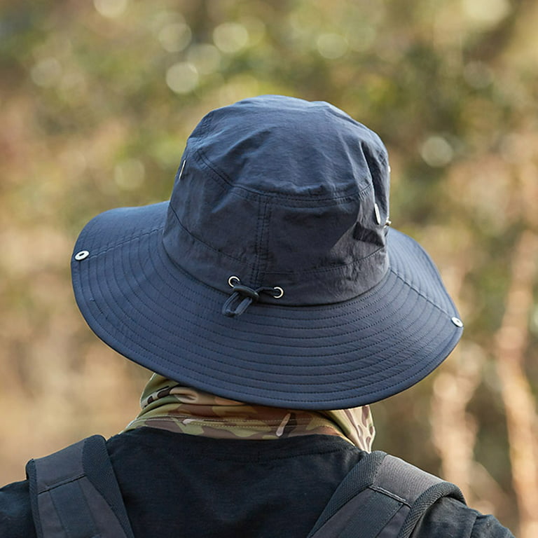 Bucket Sun Hats Mens Summer OutdoorProtection Breathable Fisherman