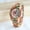 Colorful Bamboo, variant on Men's Large Dial Colorful Bamboo Hollow Quartz Watch, All-Bamboo Watch, Men's Gift,Colorful Bamboo