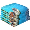 thumbnail image 4 of 4 Pack Sea Turtle Kitchen Towels Highly Absorbent, Super Soft Dishcloths 18 x 28 Inches Reusable Quick Drying Tea Towels Set for Home,Kitchen Decor Wash cloth, 4 of 7