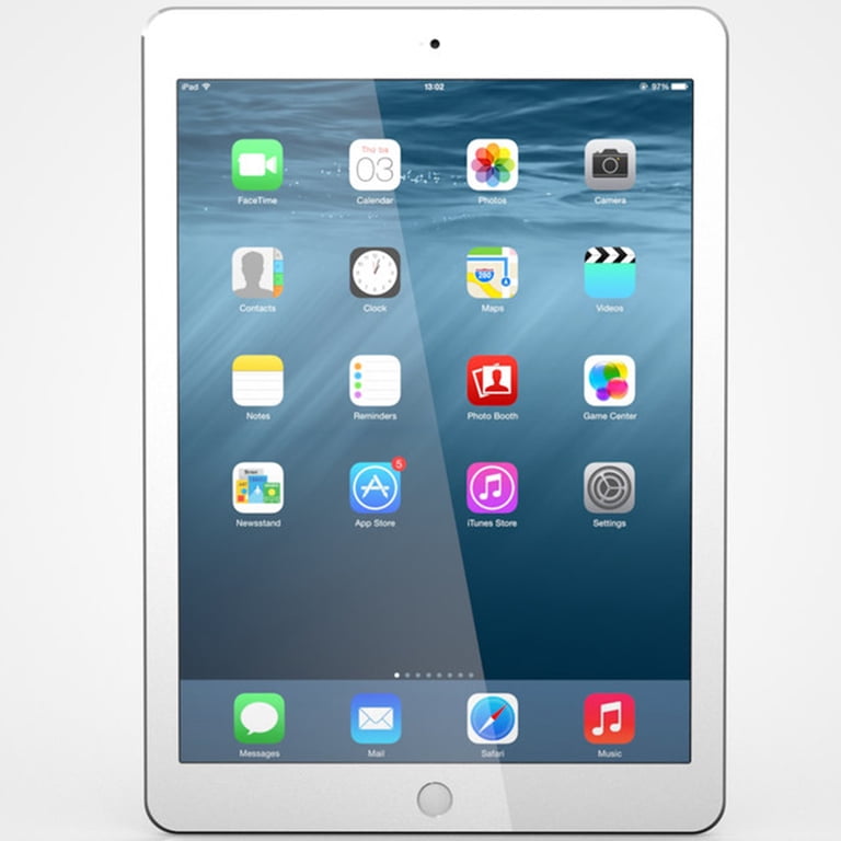 Restored Apple iPad Air, 9.7in, Wi-Fi, 128GB, White/Silver 
