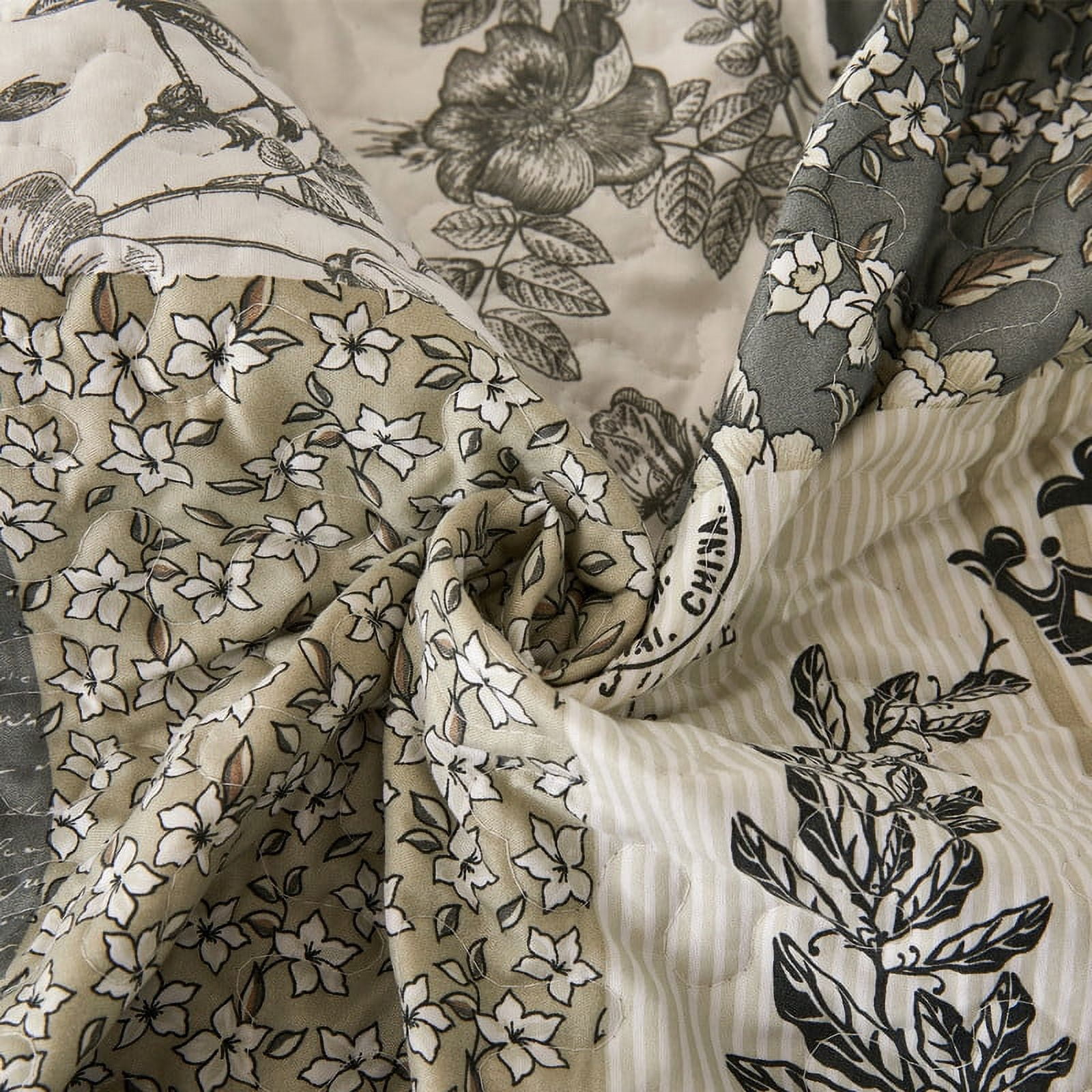 Reversible Lightweight Quilts 3pcs Bedding Set Multi Patterned Coverlet