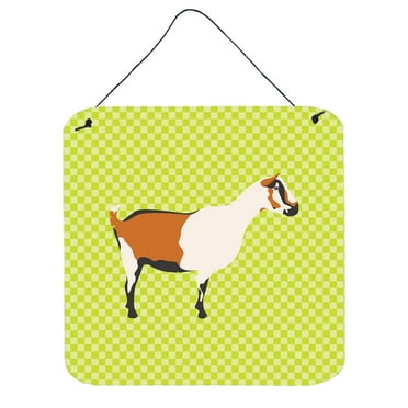 Carolines Treasures BB7706DS66 Alpine Goat Green Wall or Door Hanging Prints, 6 x 6 in.