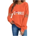 thumbnail image 4 of Vynhevius Women's Thanksgiving Sweatshirt Crew Neck Long Sleeve Loose Casual Pullover Top, 4 of 6