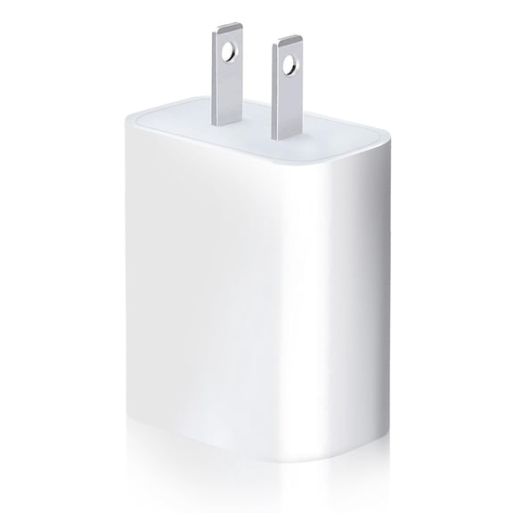GJX Usb Wall Charger 5V 2A 10W Charger Power Adapter,Fast Charging Usb Block,Charging Plug Block Cube,Wall Plug for Iphone 17 16 15,Ipad,Phone,Speaker,Sumsung,Android,Kindle Tablet&More -White