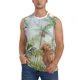 thumbnail image 1 of Balery Watercolor African Animals Wildlife Camisetas sin mangas para hombre, absorbe la humedad y protege contra el mal olor.-XX-Large, 1 of 7