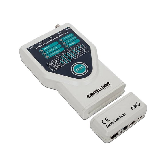 Probador de cable Intellinet 5 en 1, Prueba 5 cables comúnmente Intellinet Network Solutions 780094