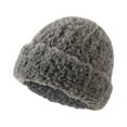 thumbnail image 4 of Luxalzxs Winter Hats for Women Faux Fur Warm Fluffy Knit Crochet Beanie Cap Outdoor Ear Cover, 4 of 5