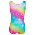 thumbnail image 4 of Girls Leotards Gymnastics One-Piece Sparkle Dancing Athletic Biketards with Hair Scrunchie for Toddler Kids 3-12 Years, 4 of 9