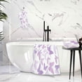 thumbnail image 6 of Qxltty Purple Butterfly Bath and Hand Towel Set 100% Cotton Towels for Bathroom Soft Durable and Absorbent, 6 of 7
