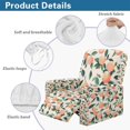 thumbnail image 5 of Xoenoiee Peach Flower Print Recliner Chair Cover, Stretch Recliner Covers, Washable Lazy Boy Recliner Chair Covers, Anti-Slip Furniture Protector Recliner Slipcovers for Dog Kid, 5 of 7