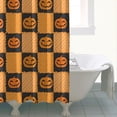 thumbnail image 4 of Checkered Pumpkin Halloween Pattern Shower Curtain 72"x72" ,Bathroom Decorative Shower Curtains Set with 12 Hooks,Modern Waterproof Washable Shower Curtain, 4 of 6