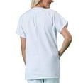 thumbnail image 4 of SwiftWear Men Polyester Short Sleeve Turndown collar Pocket Summer Blouse White XL, 4 of 6