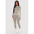 thumbnail image 2 of Women's Mineral Wash Ribbed Cropped Zip Front Active Jacket, 2 of 4