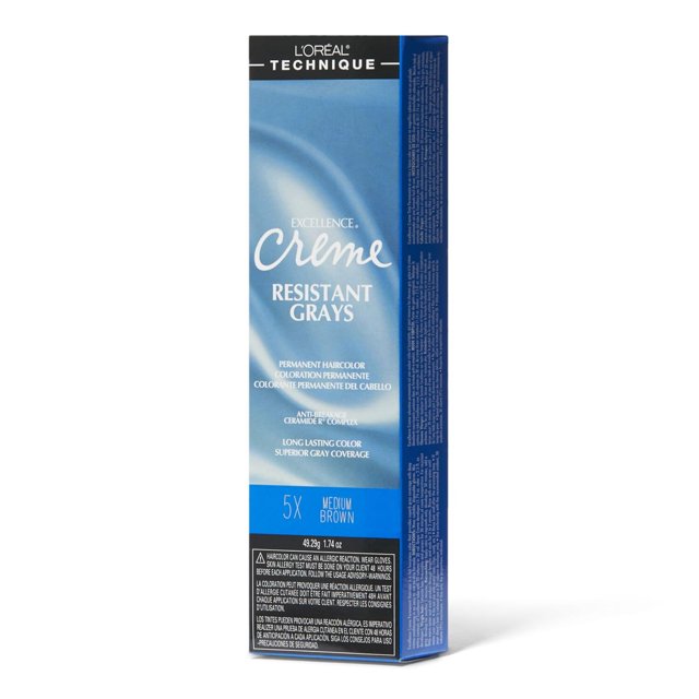 Tinte de pelo L'OREAL TECHNIQUE Excellence Crème 5 veces Marrón medio