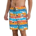 thumbnail image 2 of Fotbe Shark On Line Trajes de Baño Estampados para Hombre, Shorts de Verano de Secado Rápido, Ropa de Playa, Bañadores-3X-Large, 2 of 6