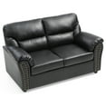 thumbnail image 3 of Glory Furniture Olney Faux Leather Loveseat in Black, 3 of 6