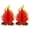 2pcs, variant on Dserhfy Fake Campfire Decoration 3D Paper Honeycomb Campfire Centerpiece Artificial Flame Folding Honeycomb Ornament for Camp Bachelorette Party Supplies