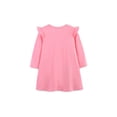 thumbnail image 2 of Bellafa Toddler Girl Long Sleeve Dress Stripe Flower Christmas Easter Cotton Casual Tunic Playwear Basic Shirt Party Dresses, 2 of 8