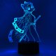 thumbnail image 2 of Lámpara Otaku Lamp Shinobu Demon Slayer Luz Nocturna LED de 16 Colores, 2 of 7