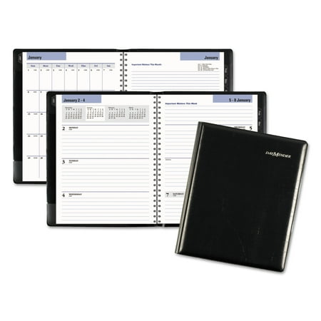 A-glance Quicknotes Weekly - AT-A-GLANCE DayMinder Executive Weekly/Monthly Planner, 6 7/8 x 8 3/4, Black, 2018