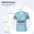 thumbnail image 5 of Fotbe Let's Go on an Adventure Baseball Jersey Shirt for Men and Women, Casual Short Sleeves Button Down T-Shirt-X-Large, 5 of 9