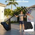 thumbnail image 4 of Ktaxon Portable Basketball Hoop Outdoor with Rebound Plate, 5.25-10FT Adjustable Height, 44inch PC Backboard, Blue, 4 of 10