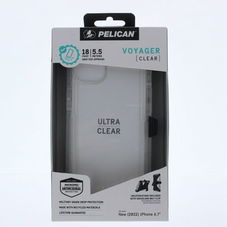 Pelican Voyager Clear for Apple iPhone 14 Plus 6.7" Clear