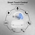 thumbnail image 6 of Open Ear Earbuds,AILKIN Bluetooth 5.4 Earbuds Headset 45Hrs Playtime Waterproof IPX7 Ear Hooks Wireless Earbuds with Charging Case Noise Cancelling for iPhone,Android Open Ear Headphones,White, 6 of 7