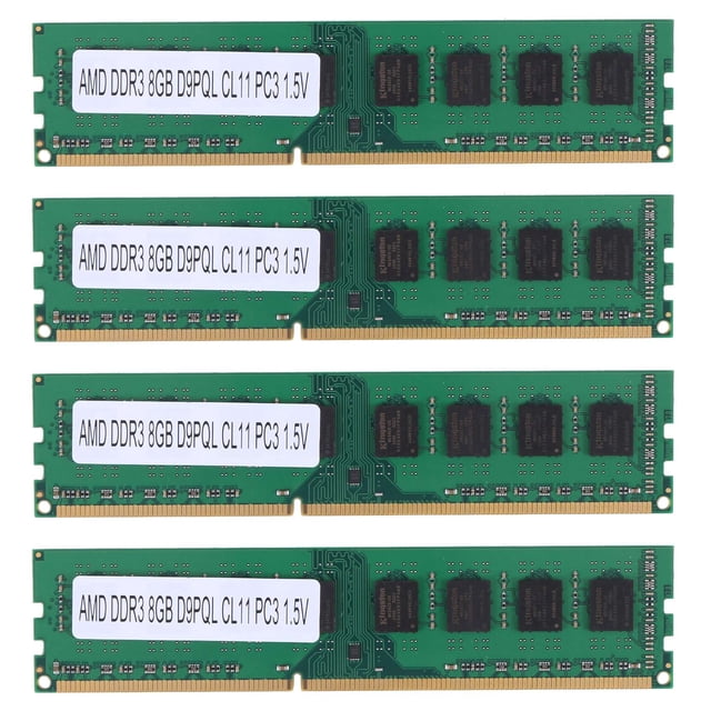 Tsulyn 4X 8Gb Ddr3 1600Mhz Ram Memoria de Computador de Escritorio Dimm Pc Amd F2 M2 Computadora Pc
