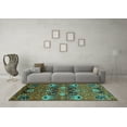 thumbnail image 3 of Ahgly Company Indoor Rectangle Oriental Turquoise Blue Industrial Area Rugs, 6' x 9', 3 of 4