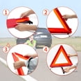 thumbnail image 3 of AYKRM Car Warning Triangle Heavy Reflective Warning Road Safety Triangle Kit Suitable for car Breakdown and Temporary Parking on The Road., 3 of 5