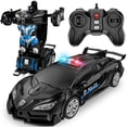thumbnail image 1 of Coche de control remoto Febyhim, juguete transformador a escala 1:18, 1 of 1