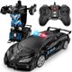 thumbnail image 1 of Coche de control remoto Febyhim, juguete transformador a escala 1:18, 1 of 1