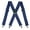 Navy Blue, variant on MELOTOUGH Men's Suspender 2 Inch Wide Suspenders Full Elastic X Back Suspender with Snap Hooks