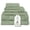 Sage, variant on One Thousand Reasons Superior Zero Twist 1 Stripe Towel Set | Bath, Gym, Hand Towels | Luxury & Soft Cotton (6 Pieces)